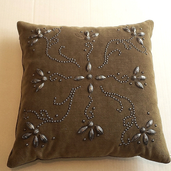 Double D Ranch Other - Double D Ranch Home olive studded pillow